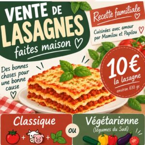 01- LASAGNES 
à emporter