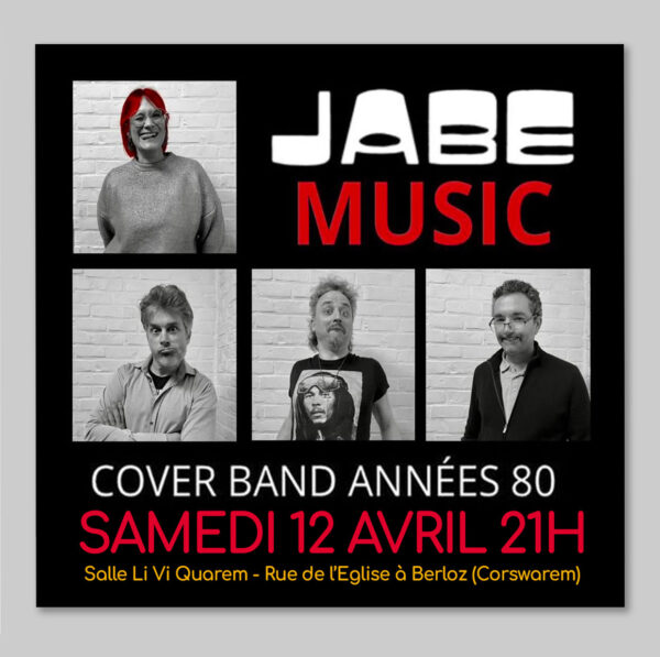 - SAMEDI 12 AVRIL - <br /> Concert JABE Music & <br /> Soirée dansante