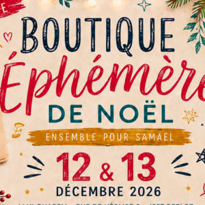 Boutique Ephémère de Noël 2026 - Sam 12 & Dim 13 décembre